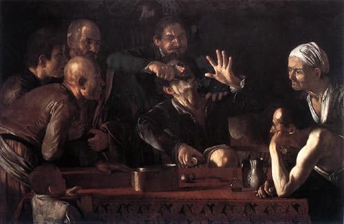 Affiche le tiroir à dents du Caravage impression sur toile moderne pour salon 60x90cm