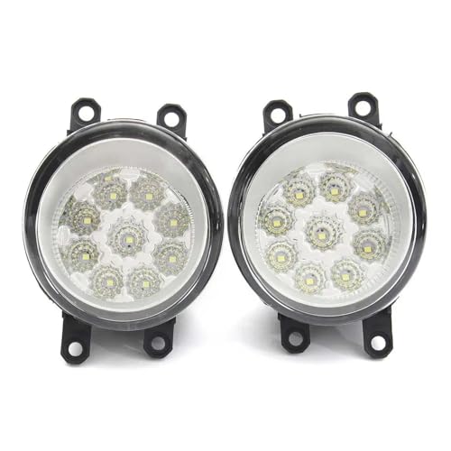 Feu antibrouillard avant 9 LED pour Toyota Corolla et Yaris 12V 24V