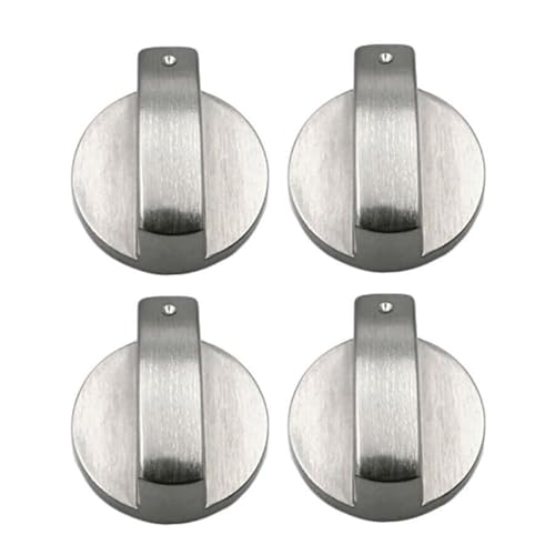 XIAOQENAN 2/4Pcs Metal Rotary Control Knobs Replacement Accessories for Kitchen Cooker Stove Handles Knob