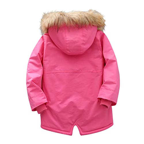 sfdgfhyf Toddler Girls Winter Coat Insulated Parka with Faux Fu𝐫 Collar Kids Sherp𝐚 Lined Hooded Winter2