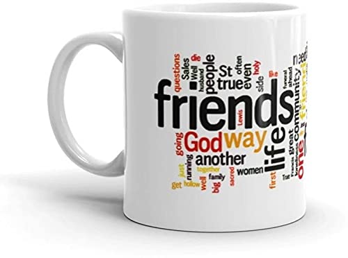 Image of Funny Bestie with Friendship Quotes Printed 325 ml Ceramic Coffee Mug /Tea Cup Gift for Girls, Best Friends, Sister Mom, Wife, Girlfriend 325 ml (Best Friend-18)