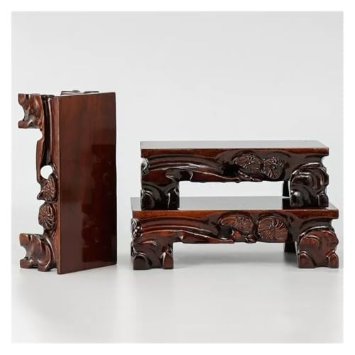 Socle de fleurs carré en bois pour stabiliser les pots de bonsaï instables
