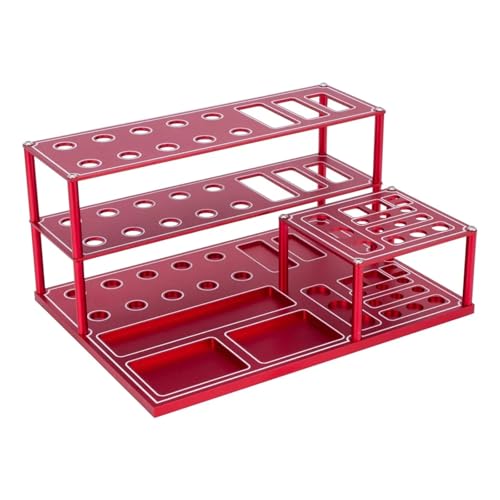 Organisateur tournevis RC en aluminium rouge anti-perte de petites pièces