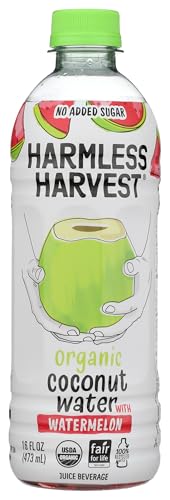 HARMLESS HARVEST Organic Coconut Water with Watermelon, 16 FZ
