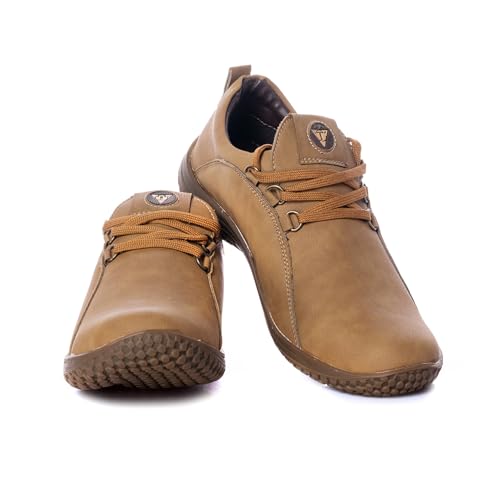 Image of Khadim's Olive Outdoor Casual Sneakers for Men
