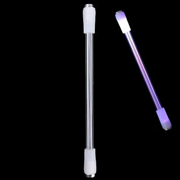 Spinning Rotating Pen, Flash Glow Pen Rotating LED Light Fidget Pen Spinner Pen Ballpoint Pens for Student EntertainmentB
