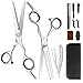 PHYSEN Juego de 11 Tijeras Para Cortar el Cabello, Kit de Tijeras de Peluquería con Afeitadora , Kit de Tijeras de Peluquería Profesional Para el Hogar Para Hombres, Mujeres, Mascotas