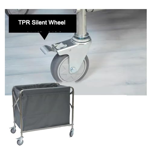 Panier à linge pliable industriel XL gris en tissu Oxford imperméable - 6