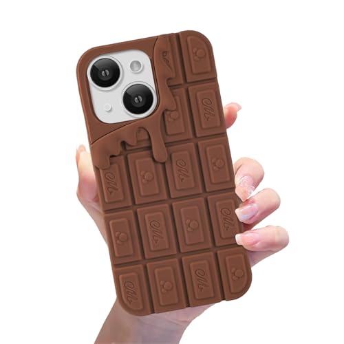 Coque iPhone 13 antichoc silicone souple esthétique motif chocolat