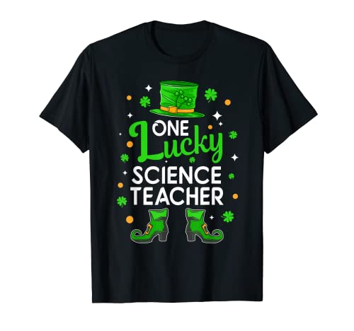 One Lucky Science Teacher St. Patrick's Day Leprechaun Camiseta