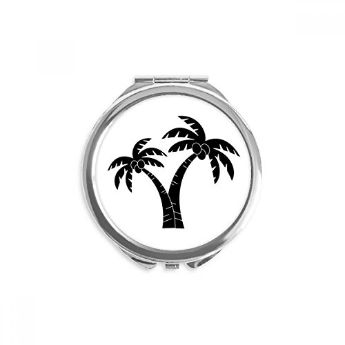 Miroir de maquillage de poche rond à motif palmier un petit cadeau attentionné