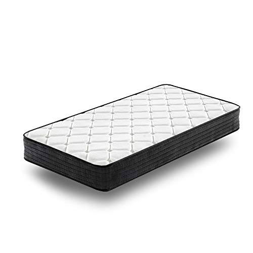 M&W Matratzen, Federkernmatratze mit Memory-Schaum, 9-Zonen Federkernmatratze für Single, Härtegrad H3&H4, mittelfest, Oeko-Tex Zertifiziert, 200 x 90