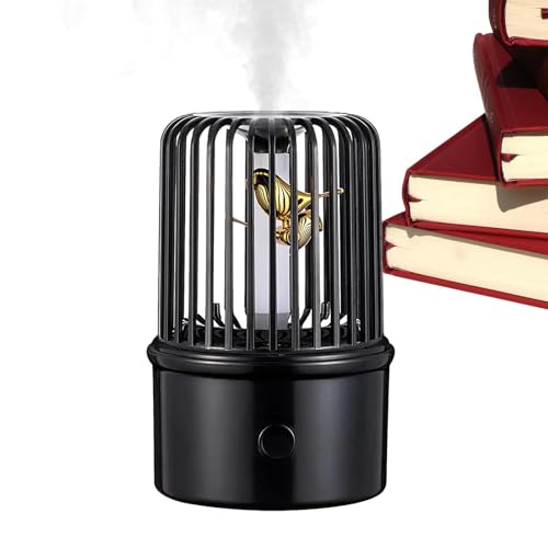 Samuliy Difusor de aceite, humidificador de niebla de ruido blanco, difusor de jaula de pájaros recargable por USB, eficiente para mesa, hogar, sala de estar, dormitorio