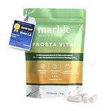 marble® Prosta Vital – Prostata Komplex Kapseln - 120 Kapseln vegan - Zink für den Erhalt normaler Testosteronspiegel + Sägepalmenextrakt, Kürbiskernextrakt, Lycopin & Ashwagandha KSM-66