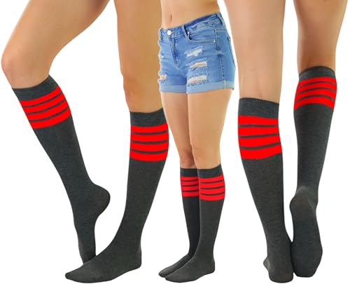 Image of ToBeInStyle Women's Pack of 6 or 12 Knee High Socks