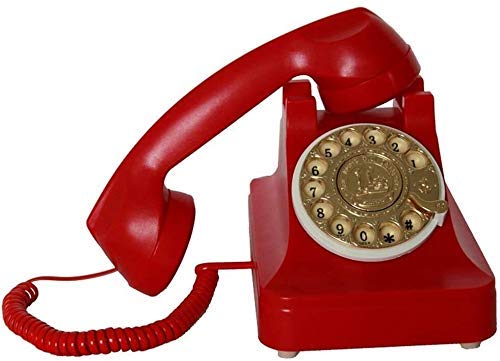 Telefon domowy Telefon stacjonarny Telefon retro Telefon zabytkowy Telefon domowy do pokoju gościnnego Telefon z tarczą obrotową Telefon głośnomówiący Ponowne wybieranie numeru