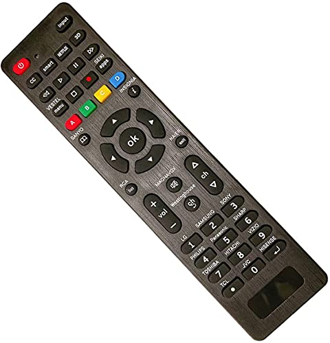 Universal TV Remote Control for Samsung, Vizio, LG, Sony, Panasonic, Smart TV, HAIER, Toshiba, Philips, TCL - Have 3D, Netflix, APPS Buttons