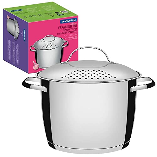 Espagueteira com Fundo Triplo Dimetro 20Cm, Tramontina, 62667203, Inox