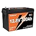 12V 300Ah LiFePO4 Battery 200A BMS 3840Wh Up to 6000+ Deep Cycle Lithium Iron Phosphate Battery Perfect for RV Camping Marine Solar Energy Storage Backup Power