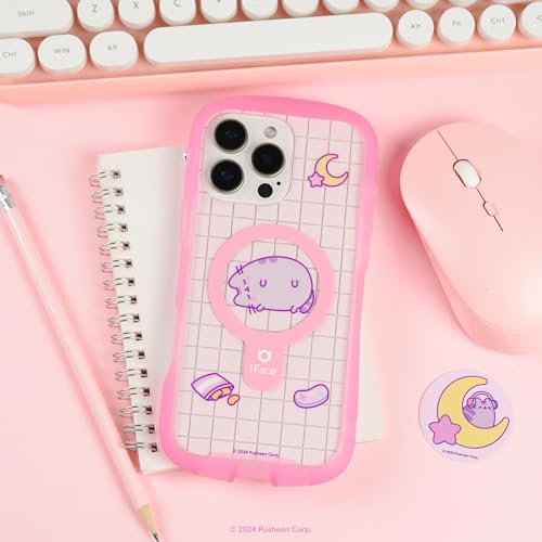 Evita fundas aburridas usando la lámina Pusheen iPhone 16 Plus iFace transparente 7
