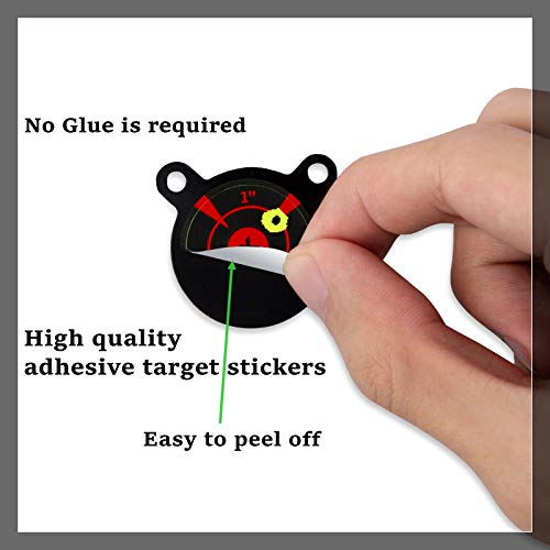 Wingswinmax Hanging Target 1/5" Thick 1"+3" Air Gun Targets Set With Slpatter Target Stickers Screwed-Type Airsoft Target Bb Gun Target Slingshot Target Practice(1"+3" Set) #TOP1