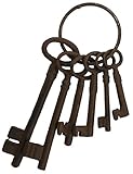 Cast Iron Skeleton Key Set Jail Cell Jailer Pirate