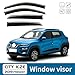 Set of 4 Car Wind Deflectors for Renault Kwid/Kwid E-Tech MK1-BW 2015+, Car Window Rain Guard Weather Shied Covers Window Visors Car Accessories