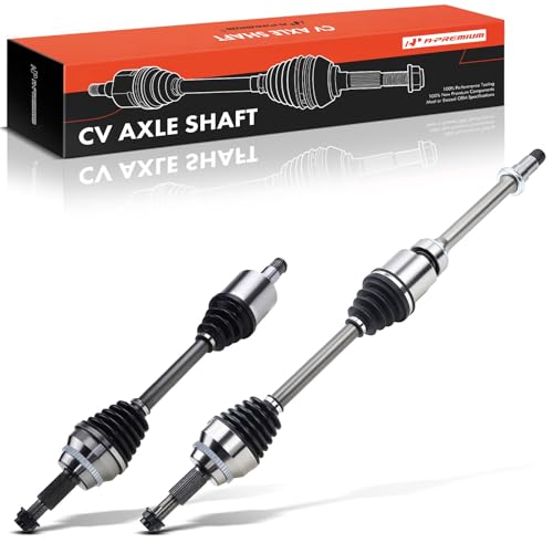 A-Premium Pair (2) Front CV Axle Shaft Assembly Compatible with