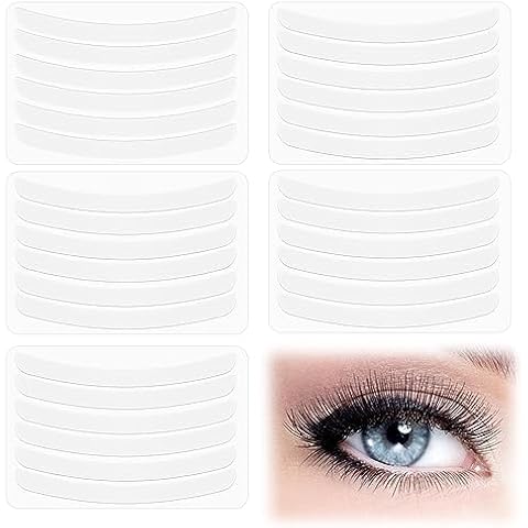 Amaxiu 30Pcs Lash Lift Ribbon, Reusable Lash Lift Pads Silicone Rods Lash Lift Shields Lash Lift Rods Ribbon Kit Eyelash Lifting Compensator Silicone Perm Ribbon Makeup Beauty Tools(White) Cover