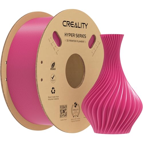 Image of Creality Hyper PLA Filament 1.75mm, High-Speed Printing 30-600mm /s, Smooth Extrusion and Stable Printing, Low Stringing, 3D Printer Filament,+ /- 0.03mm Accuracy (Strawberry Red)