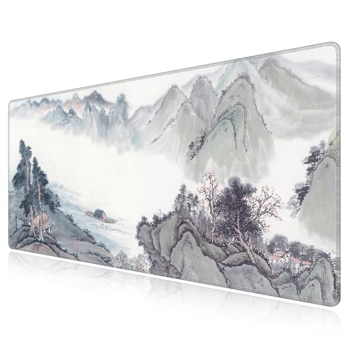 Tapis de bureau étanche et antidérapant 140x70cm LL-COEUR Paysage 1