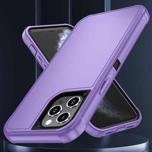 Image of SunStory Compatible with iPhone 11 Pro Case with HD Screen Protector, 3-Layer Heavy Duty Full-Body Cover,3 in 1 Hybrid Protective Case for iPhone 11 Pro 5.8 inch,Violet