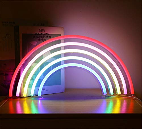 Ulalaza Neon Light Sign LED Rainbow Night Lights USB Operated Decorative Marquee Sign Bar Pub Store Club Garage Home Party Decor