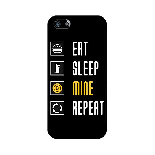 Apple iPhone SE Mobile Phone Case Eat Sleep Mine Repeat Pockets Moda