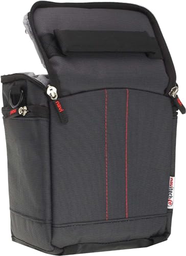 Funda y bolsa de transporte Navitech negra compatible con proyector VISULAPEX Mini miniatura 4