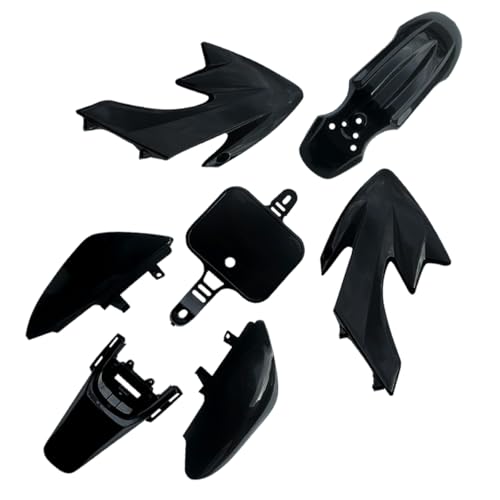 Thickened Plastics Kit Hyssk Red & White Dirt Bike Fairings Fenders for Honda CRF50 XR50 CRF XR 50 SSR Trail Pit Bike