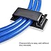 Viaky 30pcs Black Self Adhesive Managemen Cable Clips, Wire Organizers Clamps Cord Holder Clips for Outdoor, Home, Office, Car, Nightstand, Desktop PC TV