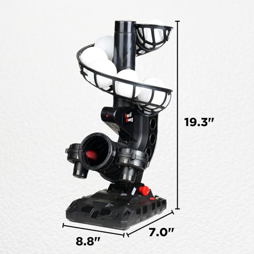 Furlihong 388BH Baseball Pitching Machine, 4 Adjustable Angles, 3 Pitch Angles, Power Bank/Battery Powered, Includes 9 Training Balls, for Beginners by Furlihong - Image 4