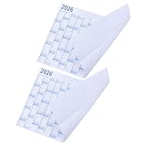 Veemoon 2026 Large Wall Calendar 2 Sets – Giant Writable Yearly Planner Chart Blue Minimalist Paper Calendar for Home, Office, School Monthly Schedule Organizer