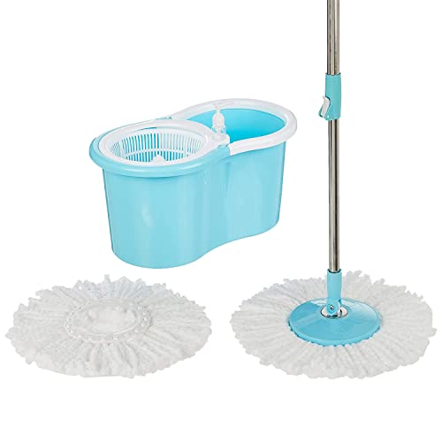 Relson Spin Mop and Bucket Set with Wringer, 360 Spinning Mops System with 2 Microfiber Refills, Extendable Handle, Liquid Dispenser, Floor Cleaning System -Wave Spin Mop (B0D6KMJXWP) Amazon Price History, Amazon Price Tracker