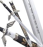 Epee de Link Lame en Bois Master Sword Decoration Mastersword Excalibur TOTK Sabre BOTW + Fourreau Black Edition + Présentoir en Bois Inclus