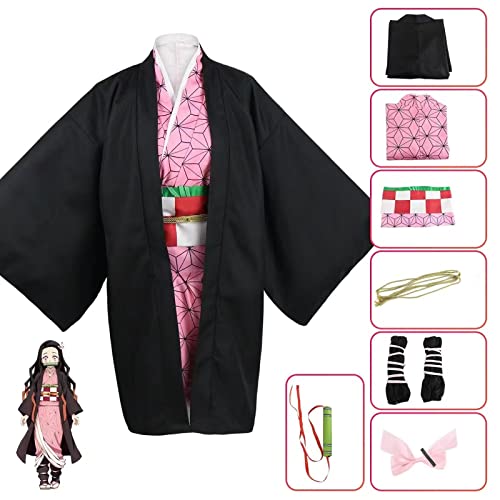 Oispvpes Anime Costume Mitsuri Tanjirou cosplay Nezuko Shinobu Zenitsu Giyuu Halloween outfit Adult