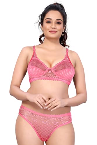 Image of Bra Panty Set for Women and Girls Lingerie Set with Full Coverage Non-Padded Bra and Panty Set