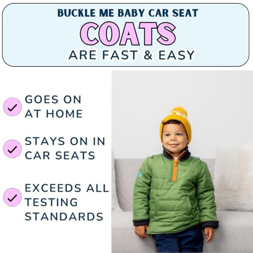 Buckle Me Baby Winter Coat | Toastier Car Seat Jacket for Boys and Girls - Featured on Shark Tank 6 Months - 6 Years2