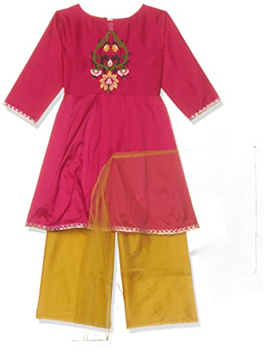 Image of Bitiya By Bhama Girl's Silk Kurta