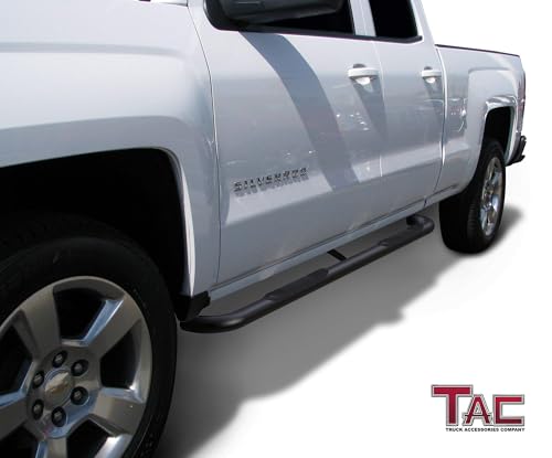 Estribos laterales negros TAC para Chevy Silverado/GMC Sierra miniatura 2
