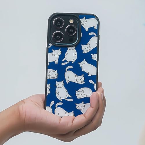 Image of PEEPERLY Back Cover Case for iPhone 13 Pro Max Scratch Resistant Anti-Slip TPU Shockproof Protective Durable Dapper Cat Boss Attitude Case for Girls & Women(Pattern2)