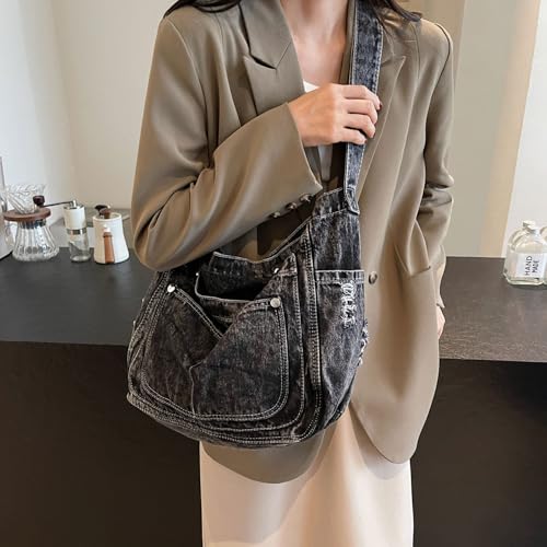 Denim Crossbody Bag Casual Messenger Shoulder Bag Change Purse Travel Daypacks2