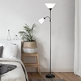 AMZYYDS Lámpara de pie ajustable con luz de lectura,lamparas de pie led,lampara de pies para sala,dormitorio,estudio,asala...
