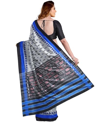 Image of Nuapatna Cotton Saree of Odisha Ikkat Orissa Traditional Handloom Sari | Bomkai | Pata | Nuapatana | sambalpuri saree | khandua patta sare | without Blouse S9
